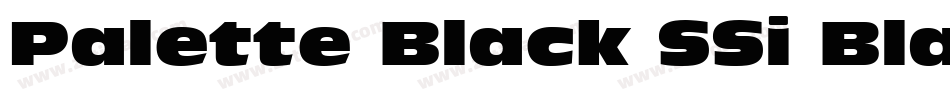 Palette Black SSi Black字体转换